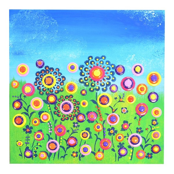 Viva Decor Blob Paint Color Set (6 x 90ml) - Flower Meadow-2