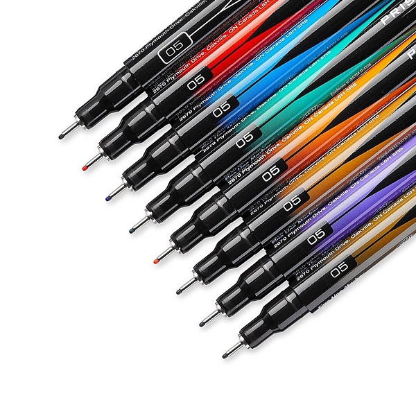 Prismacolor Premier - Set 8 Tiralíneas; Colores, Punta Extra Fina 05-3